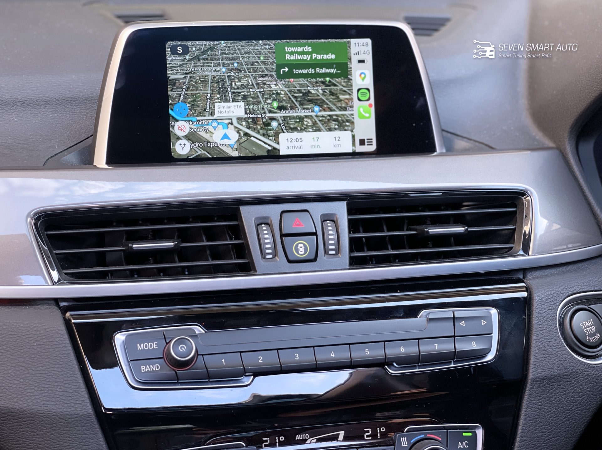bmw x1 f48 15-22 carplay android auto