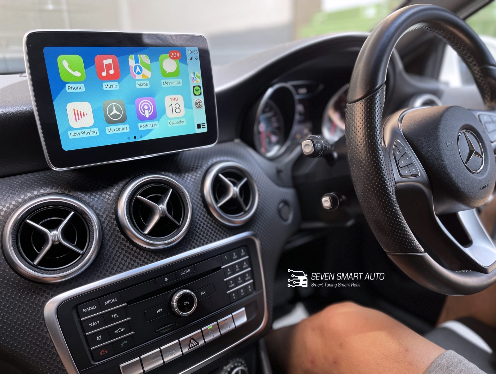 Mercedes A Class W176 15-18 Wireless CarPlay & Android Auto