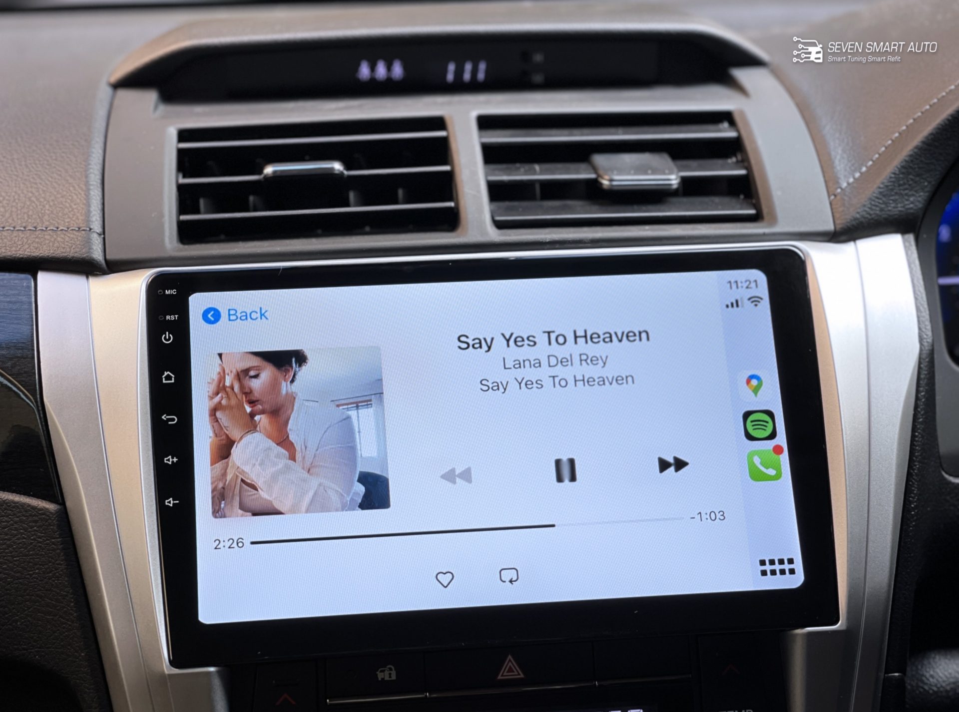 toyota aurion 15-17 carplay android auto