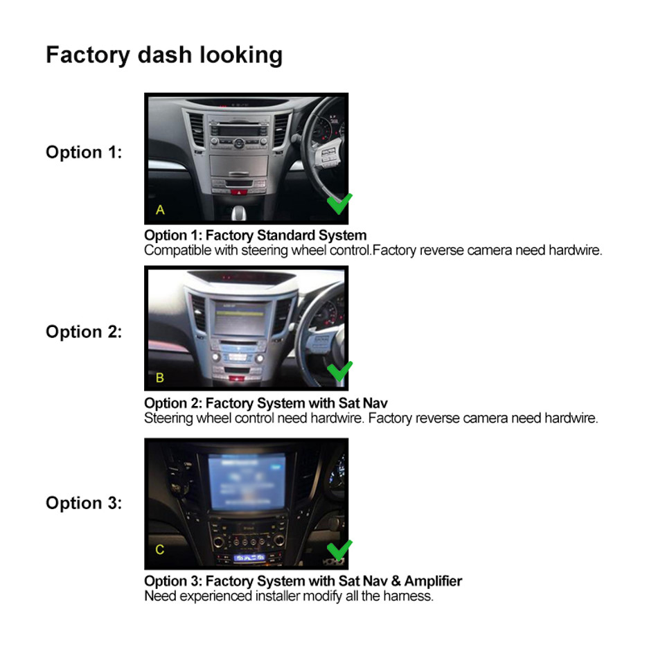 subaru liberty outback 09-14 carplay android auto
