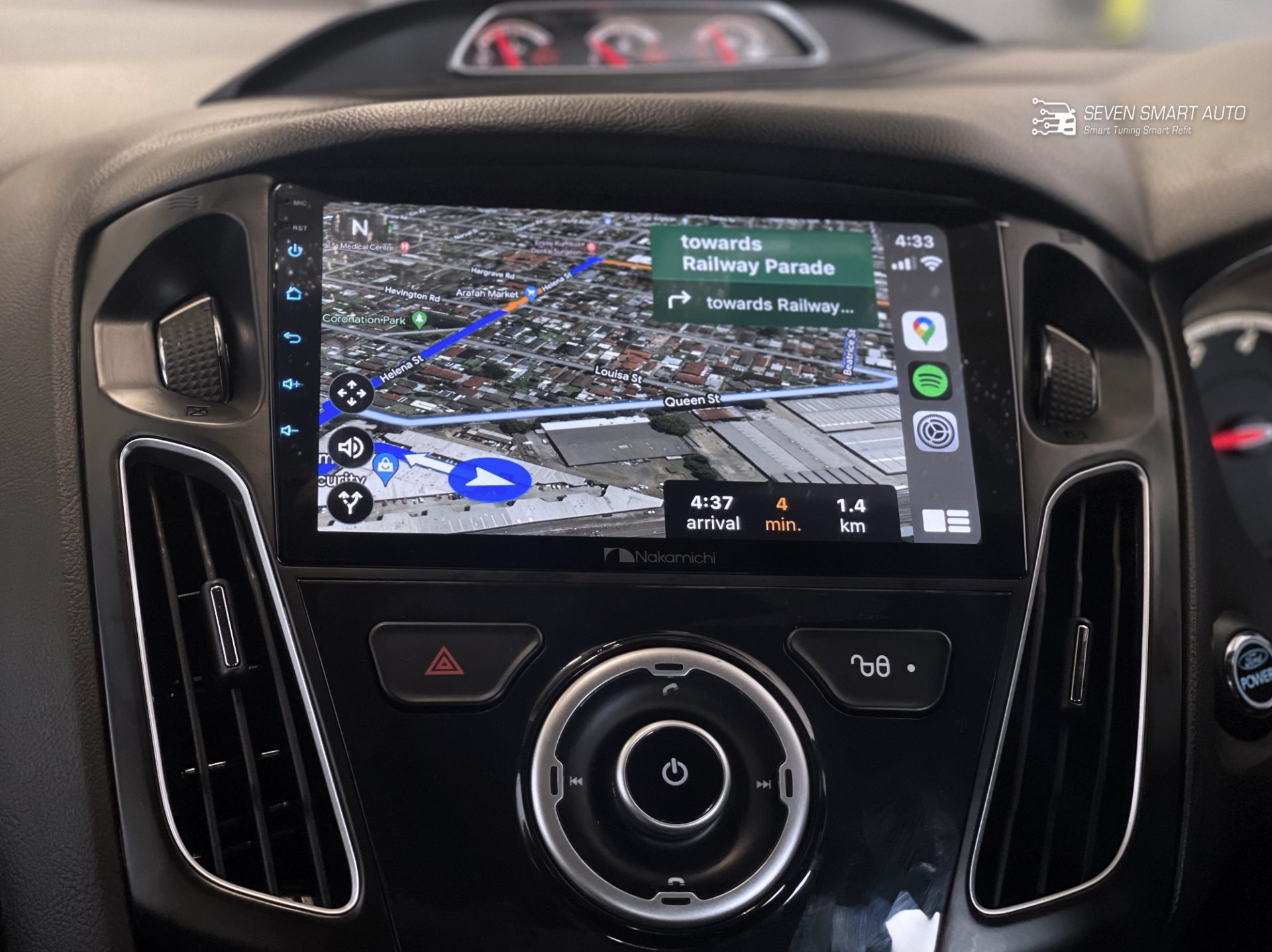 Nakamichi Ford Focus 12-17 carplay android auto