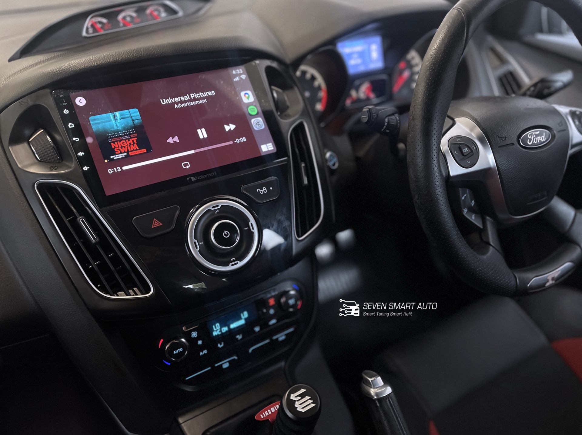 Nakamichi Ford Focus 12-17 carplay android auto