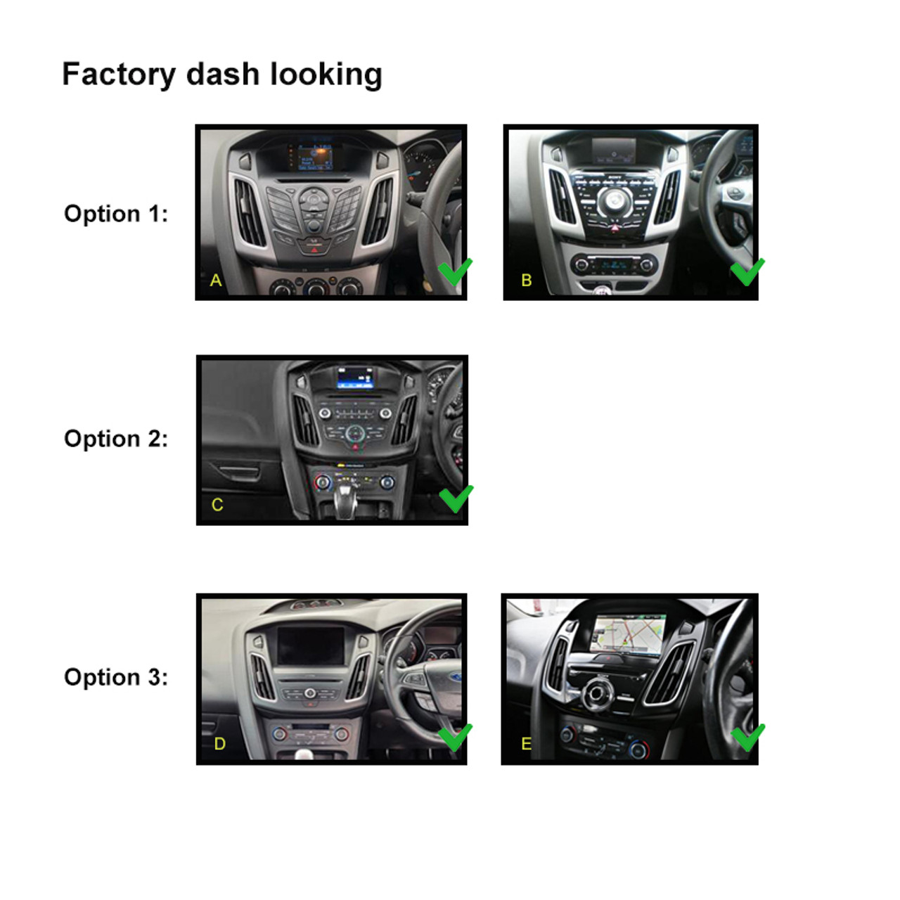 ford focus 12-18 Carplay android auto