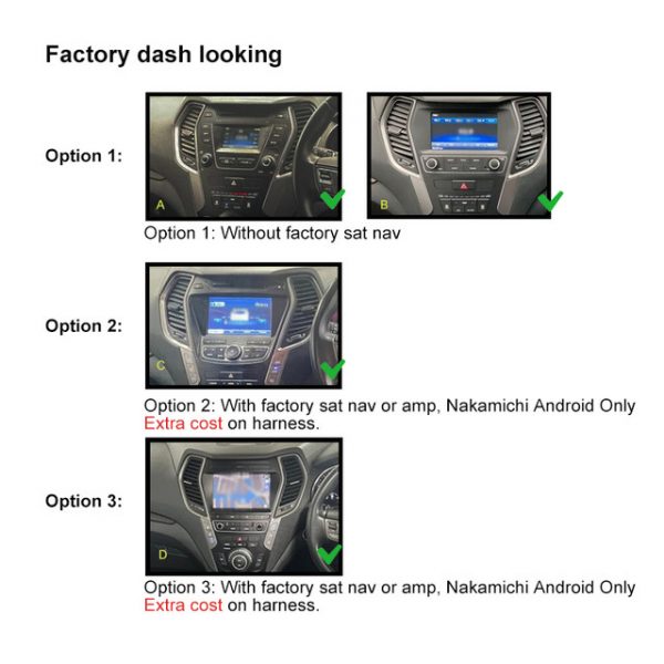 Nakamichi Hyundai Santa Fe 13-17 CarPlay Android Auto Infotainment ...