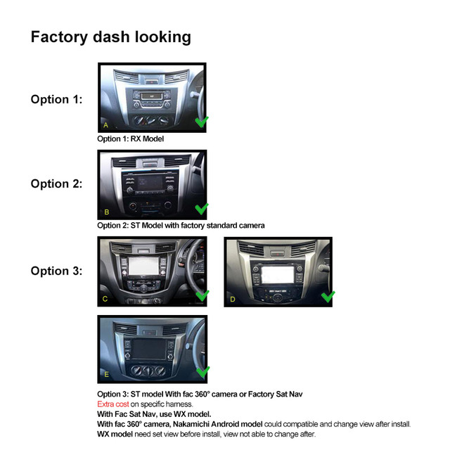 nissan navara np300 rx st 12-18 carplay android auto