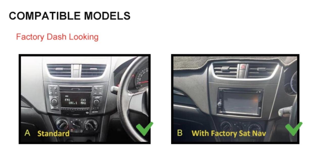 Suzuki Swift 20122017 Wireless CarPlay Android Auto Stereo Replacement