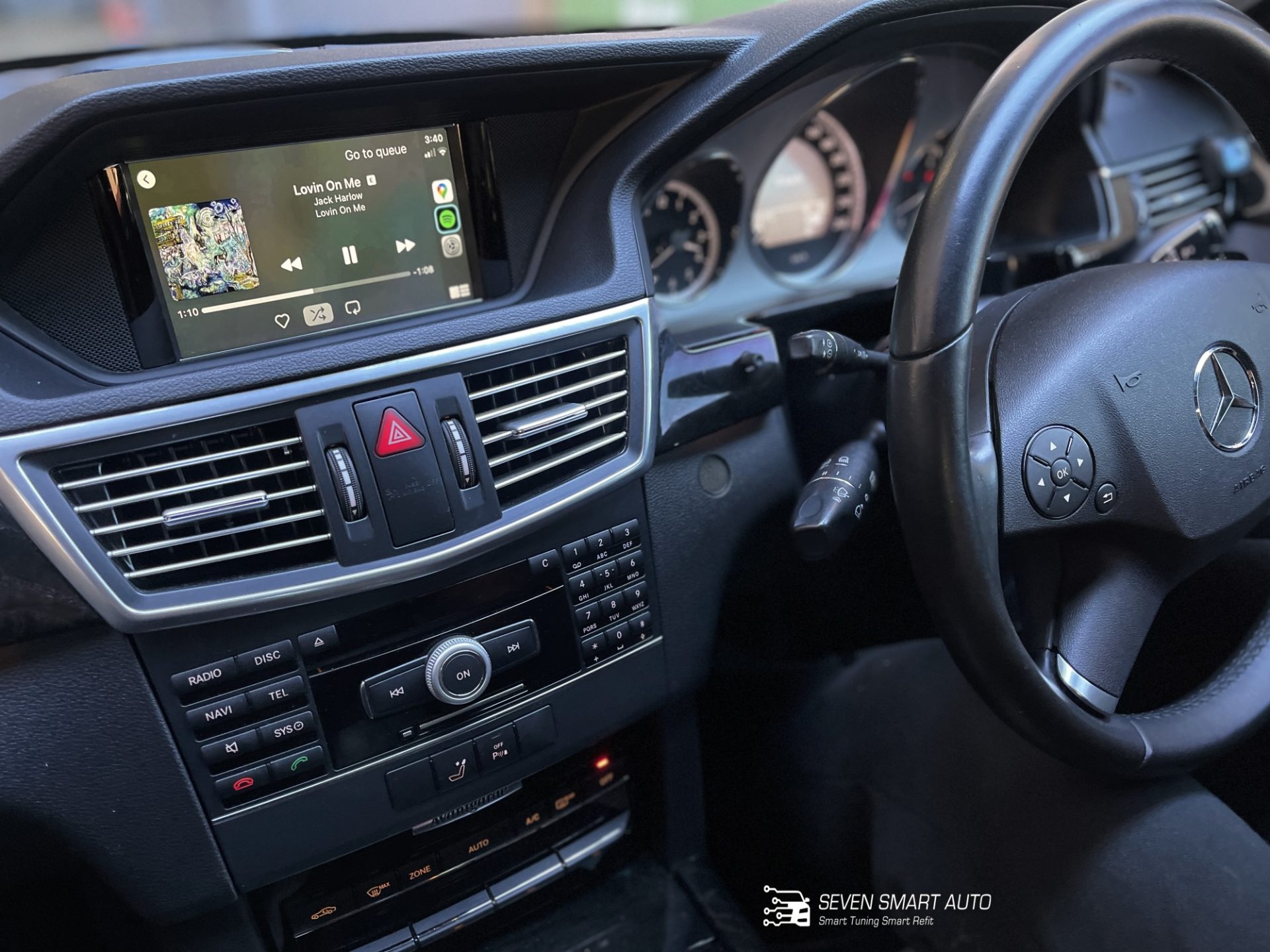 mercedes e w212 08-11 7 inch carplay android auto