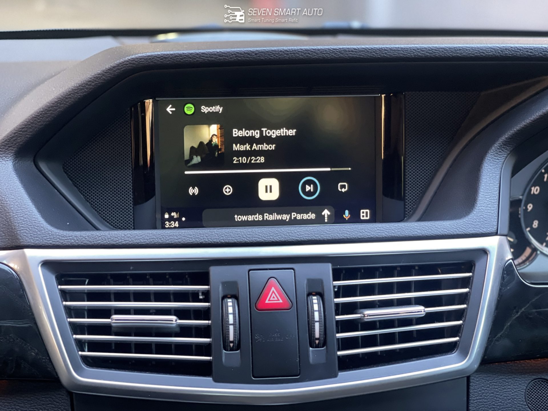 mercedes e w212 08-11 7 inch carplay android auto