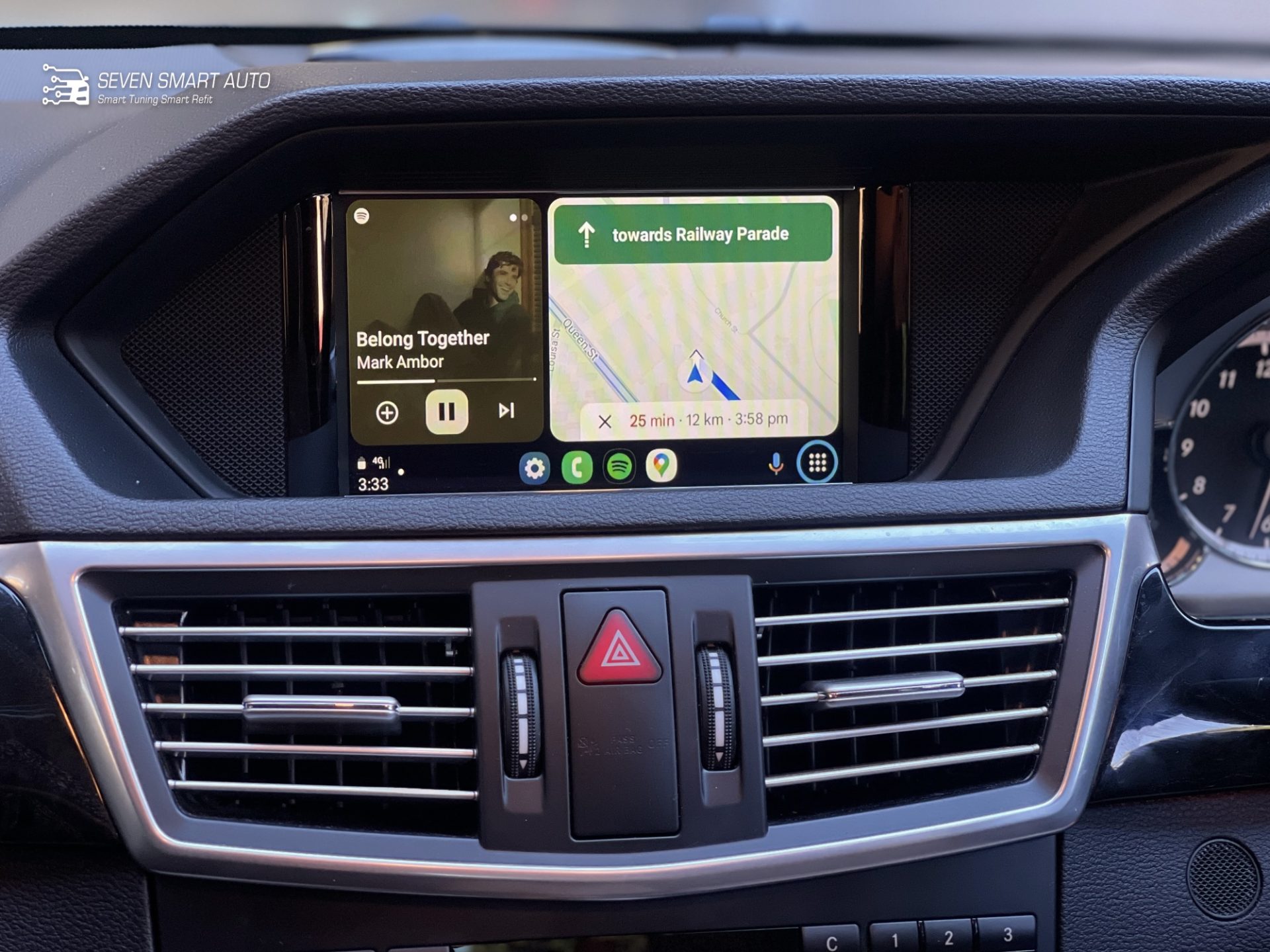 mercedes e w212 08-11 7 inch carplay android auto