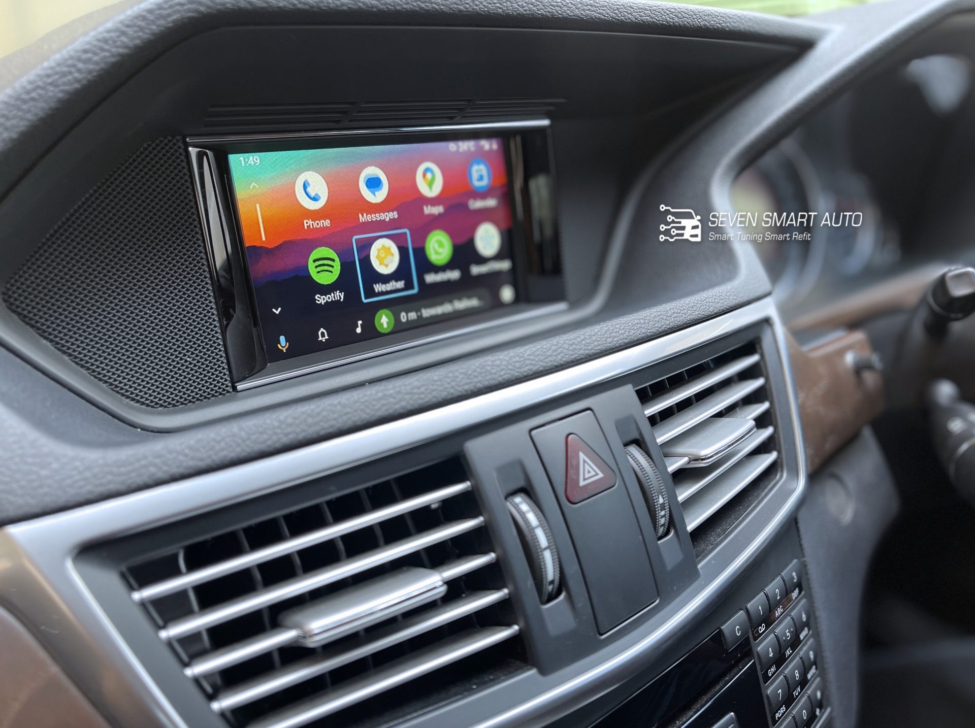 mercedes e w212 08-12 carplay android auto