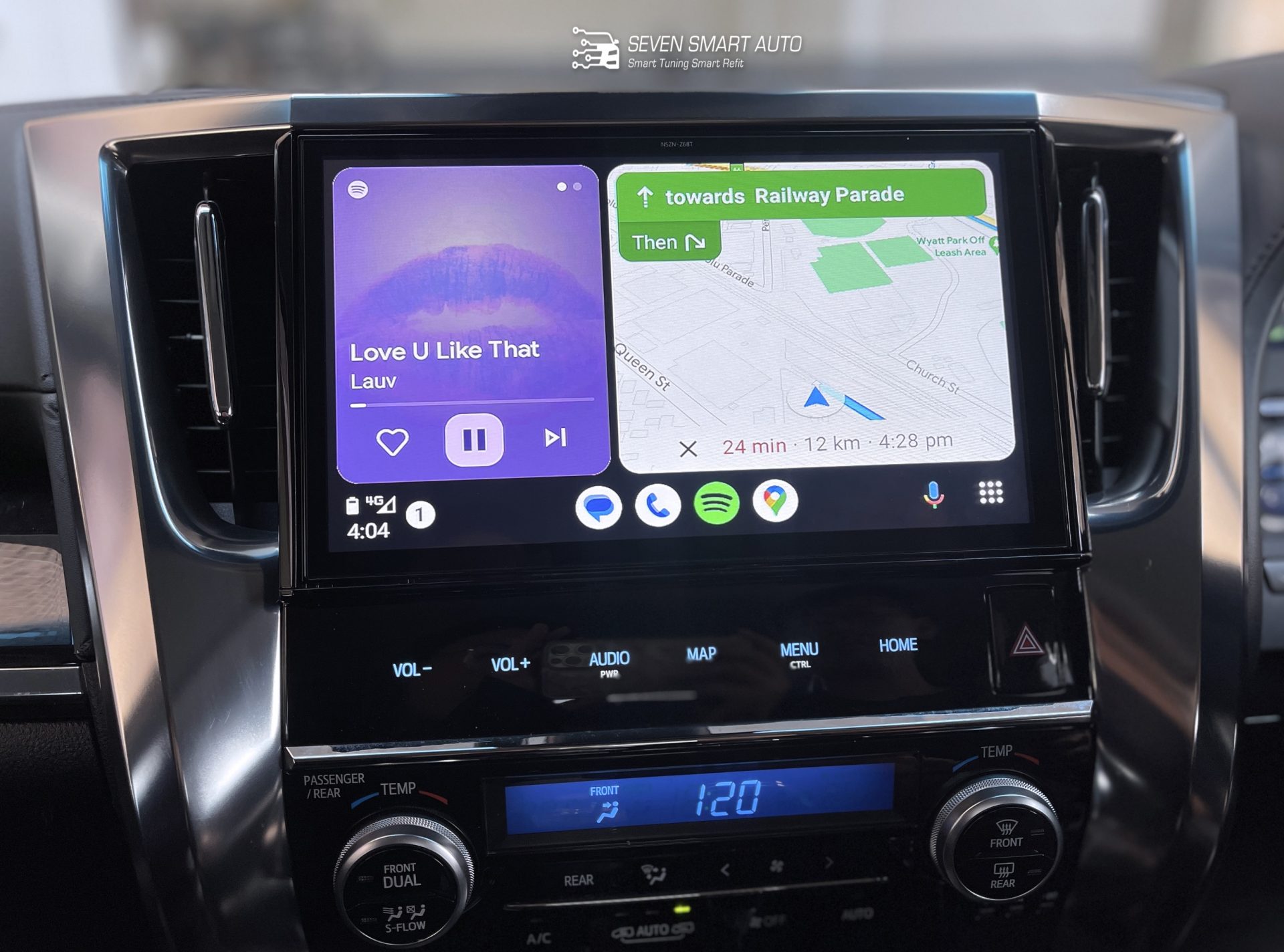 toyota alphard vellfire 15-19 fujitsu carplay android auto