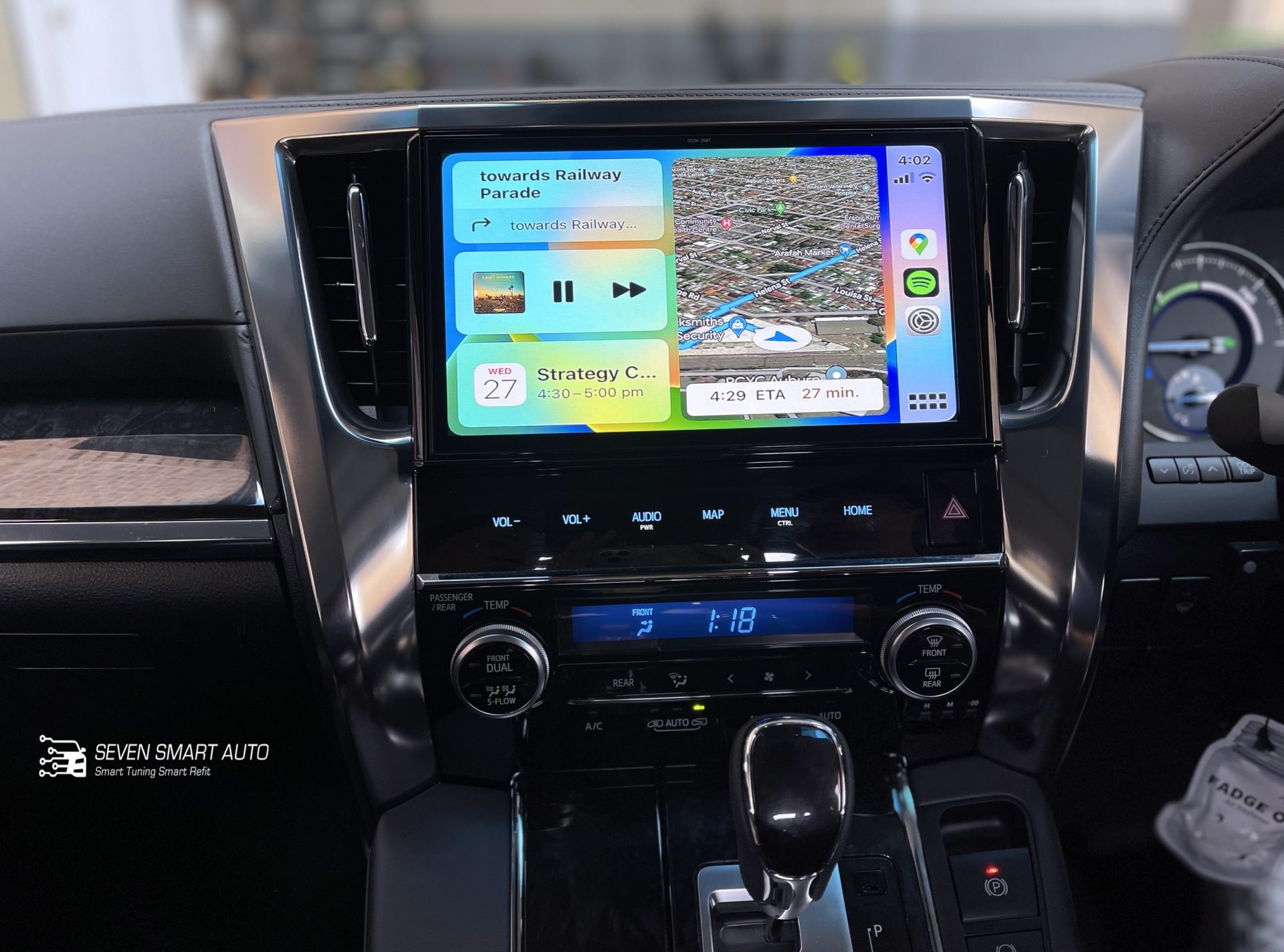 toyota alphard vellfire 15-19 fujitsu carplay android auto