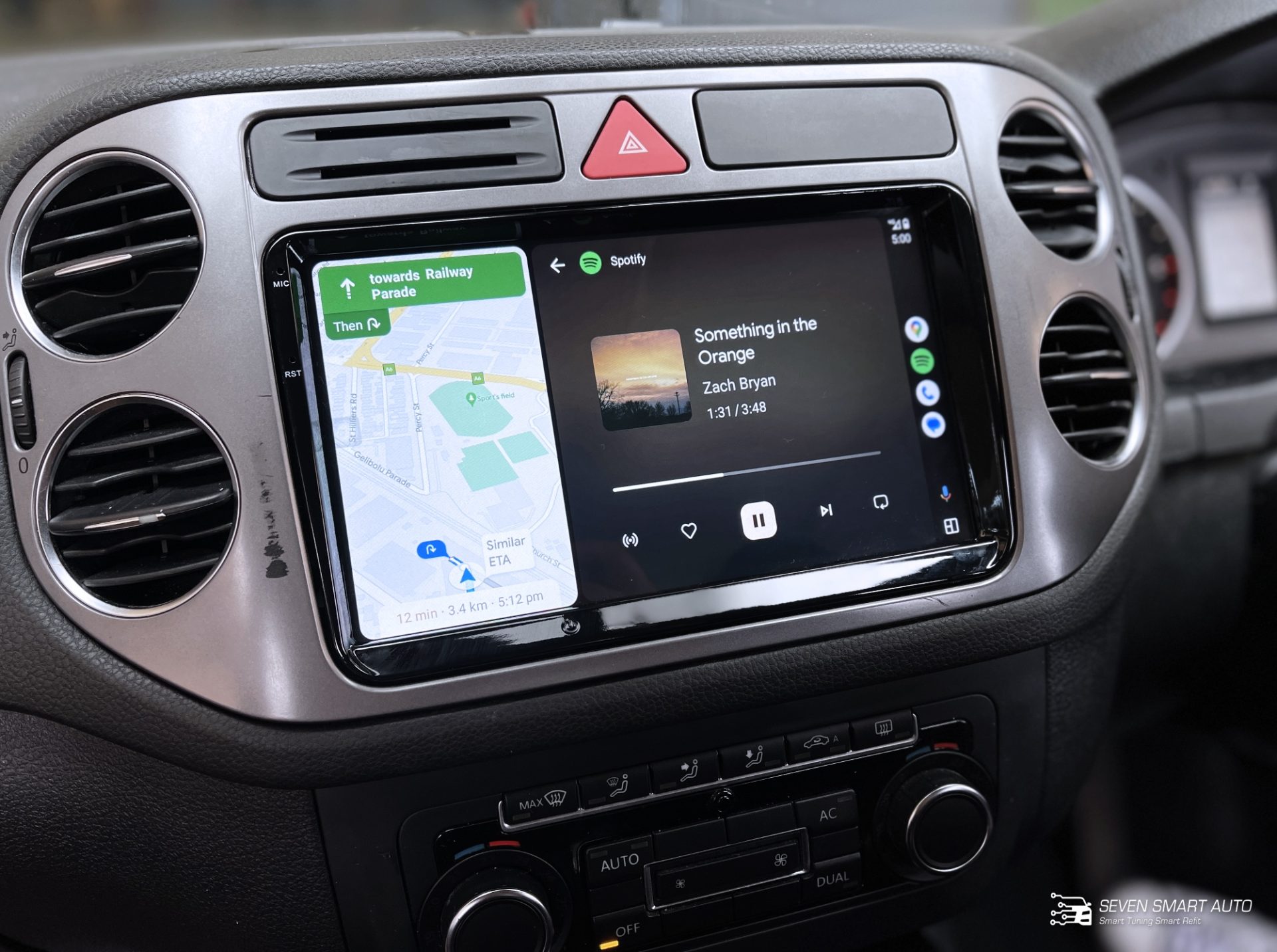 vw tiguan carplay android auto navigation