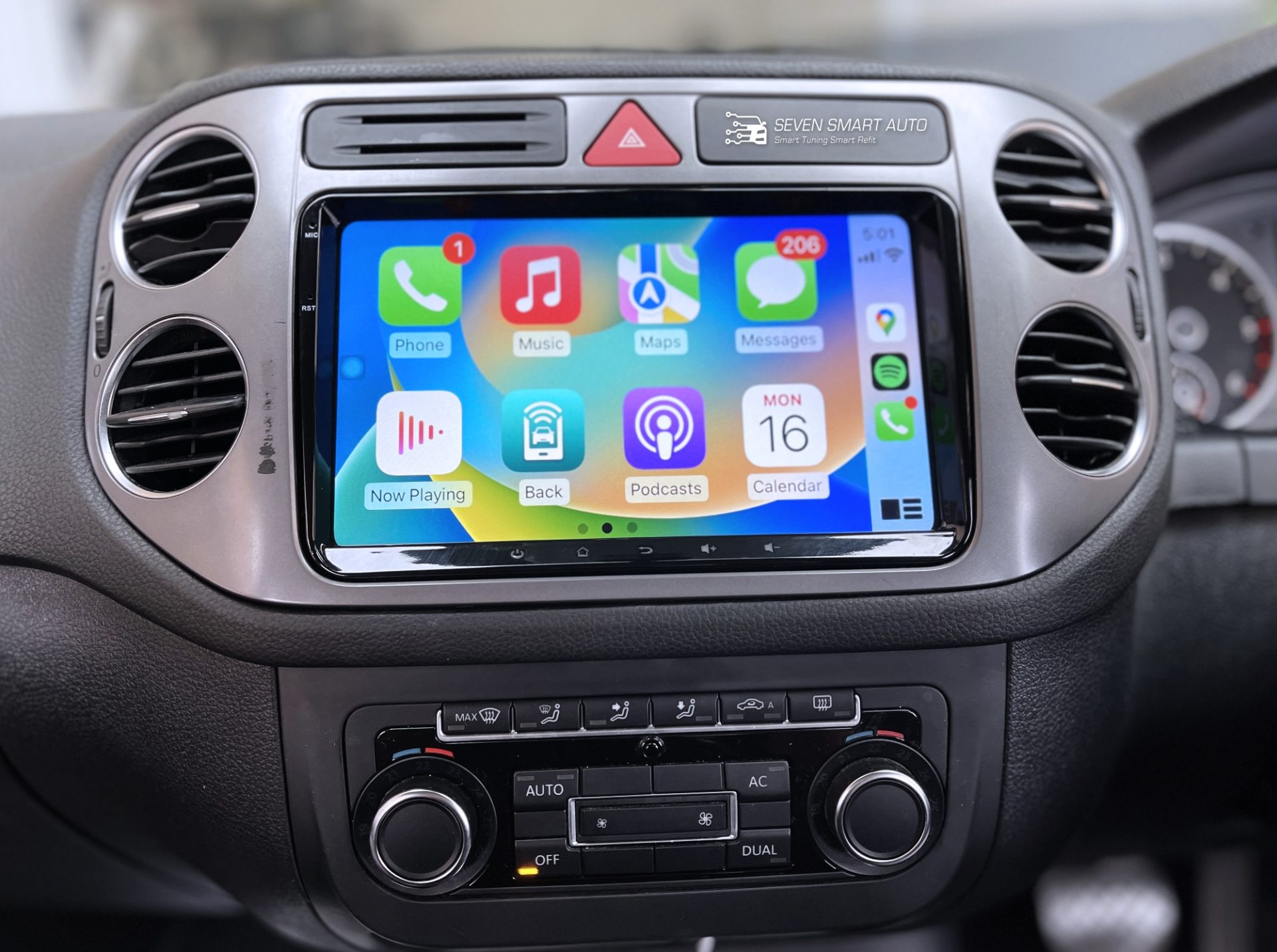 vw tiguan carplay android auto navigation