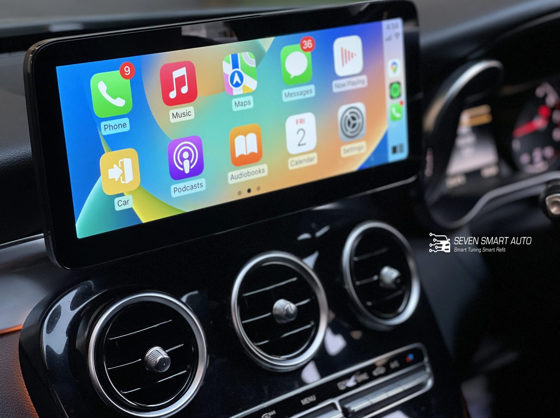 mercedes c w205 glc c253 15-20 12.3 inch touchscreen carplay android auto infotainment