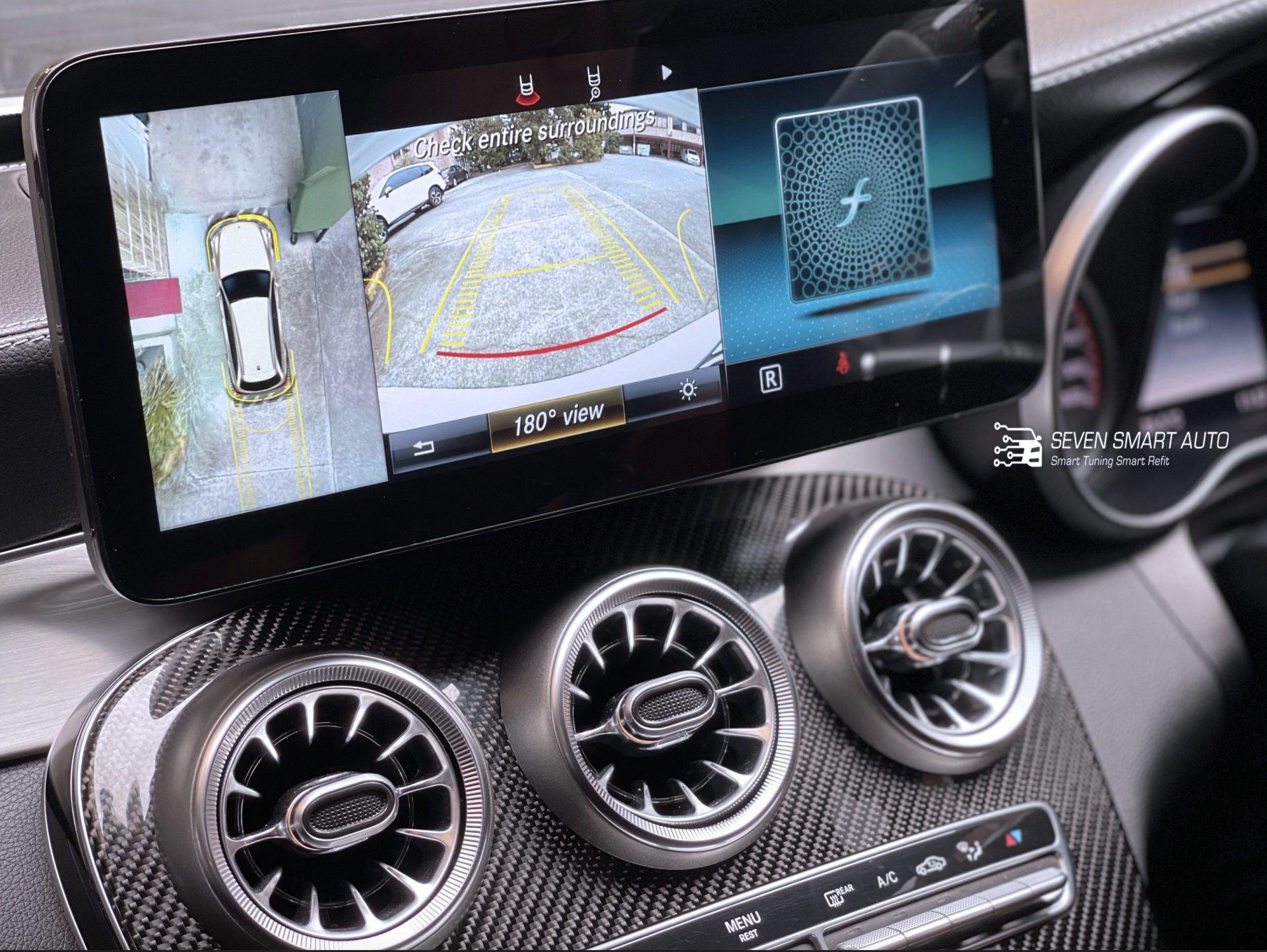 mercedes c w205 glc c253 15-20 12.3 inch touchscreen carplay android auto infotainment