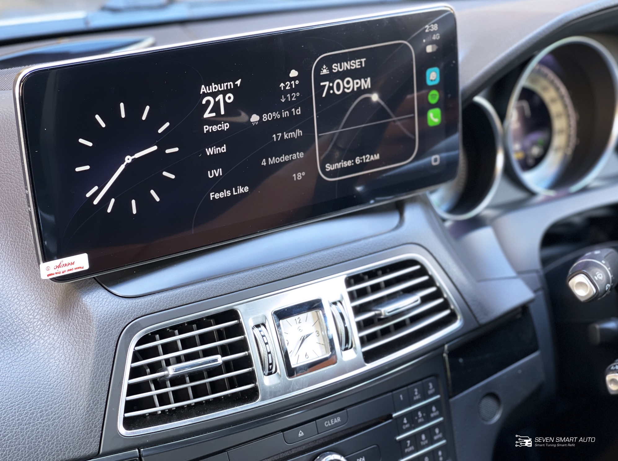 Mercedes-E-W212-11-16-Carplay-Android-Auto-12.8-touch-screen-infotainment