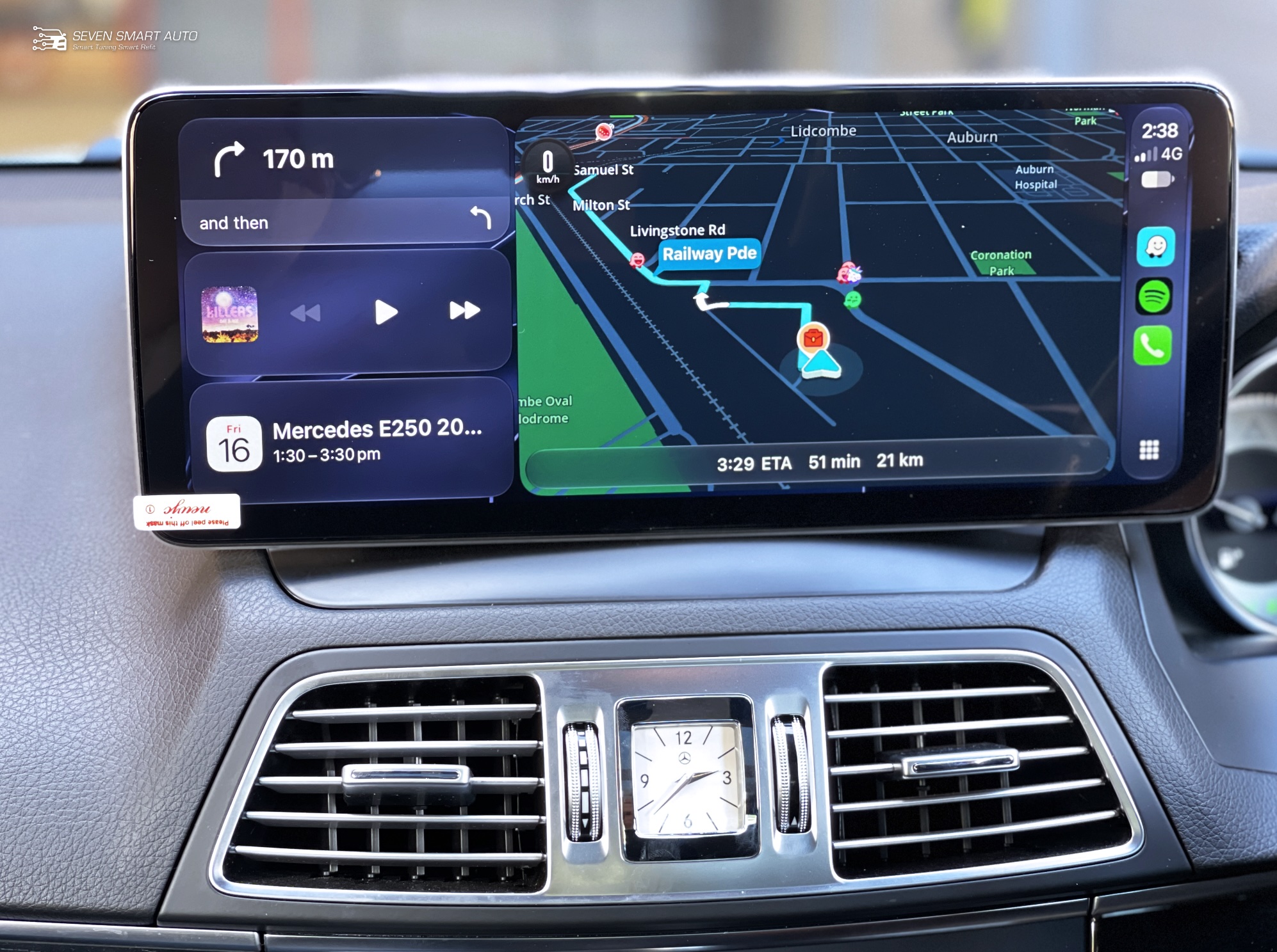 Mercedes-E-W212-11-16-Carplay-Android-Auto-12.8-touch-screen-infotainment