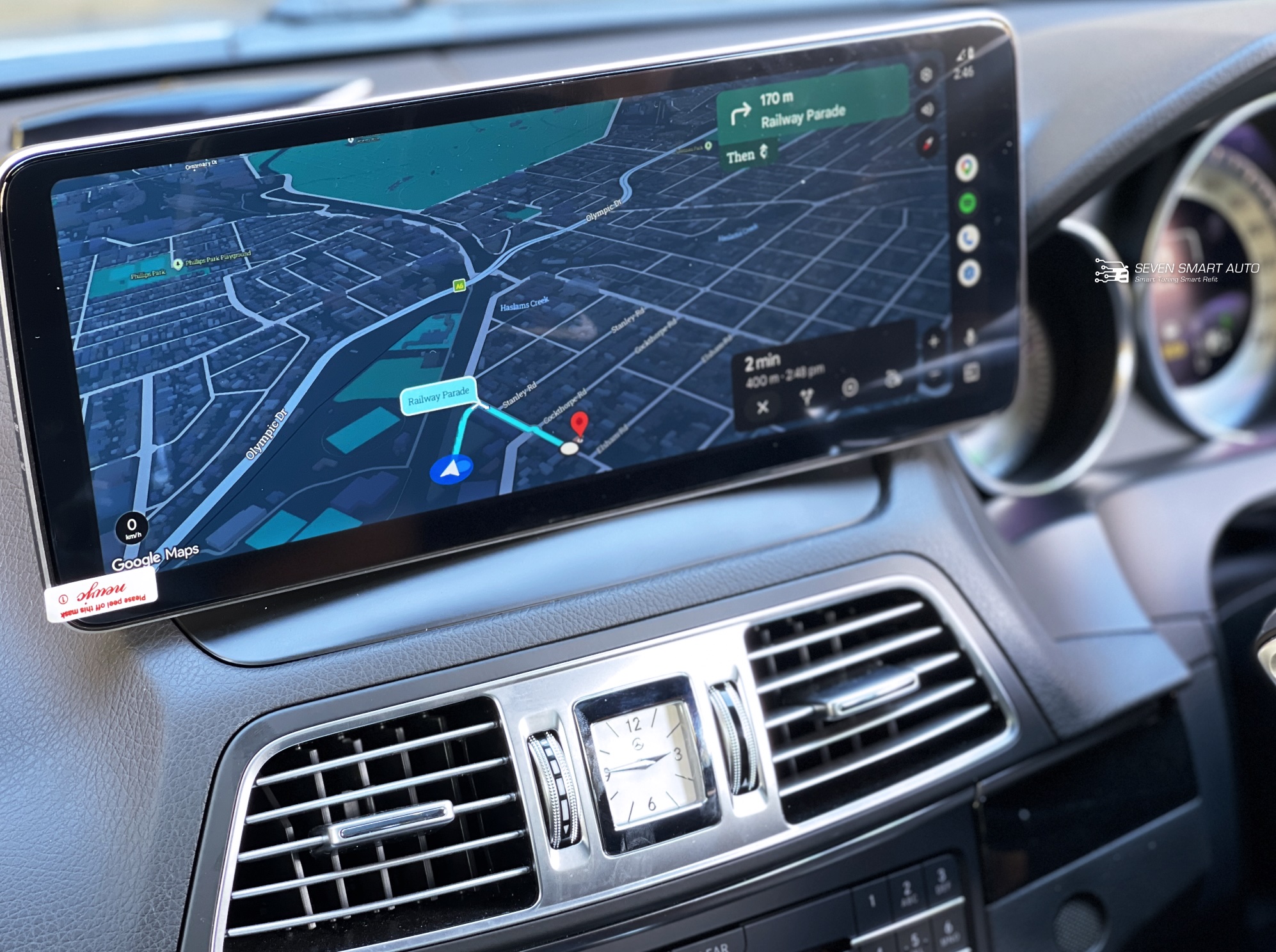 Mercedes-E-W212-11-16-Carplay-Android-Auto-12.8-touch-screen-infotainment