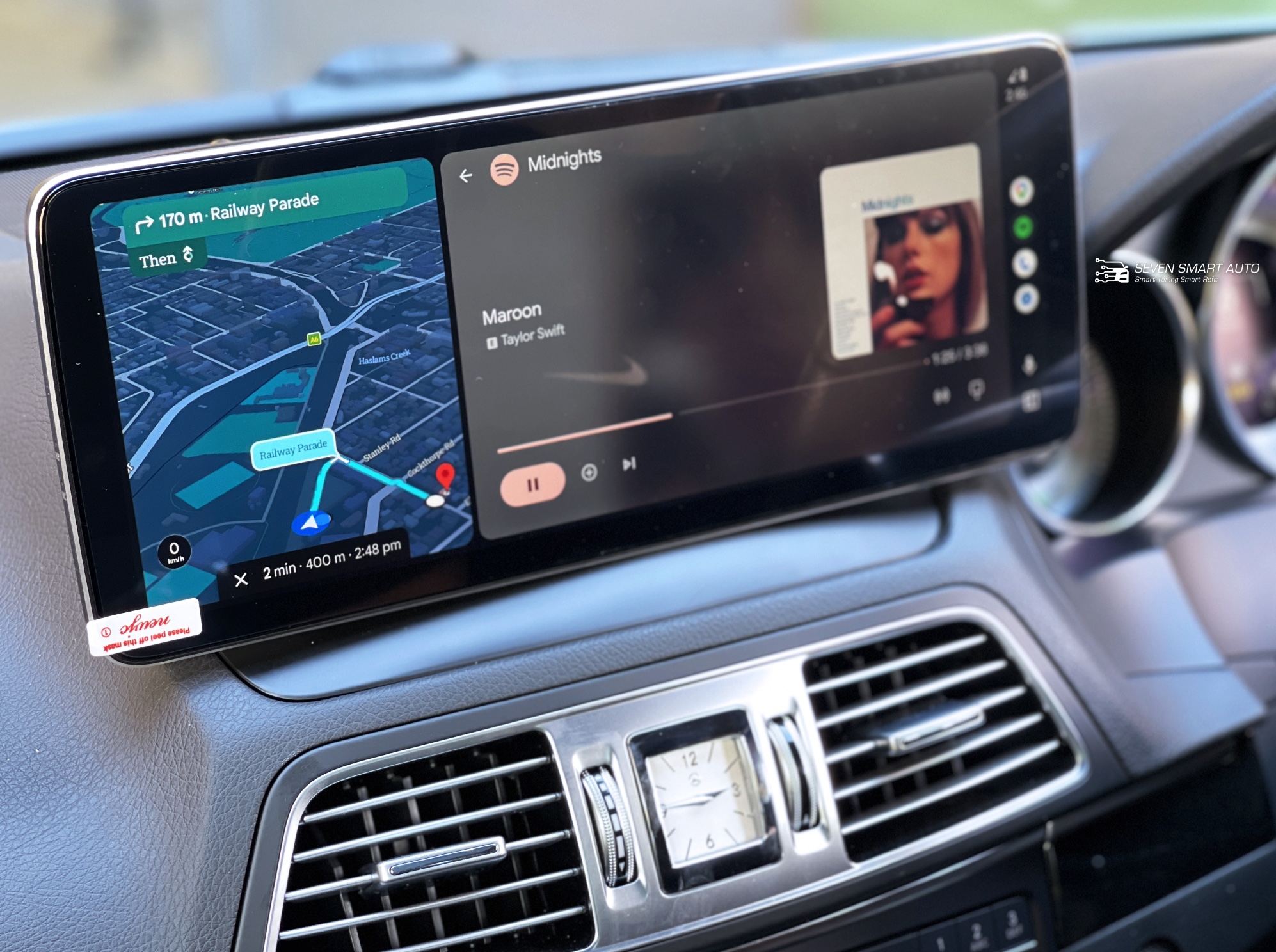 Mercedes-E-W212-11-16-Carplay-Android-Auto-12.8-touch-screen-infotainment