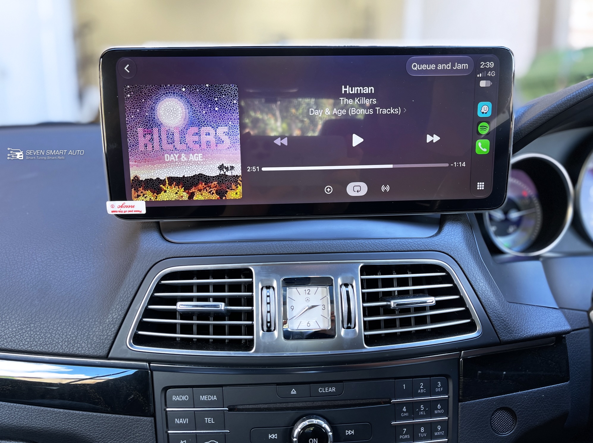 Mercedes-E-W212-11-16-Carplay-Android-Auto-12.8-touch-screen-infotainment