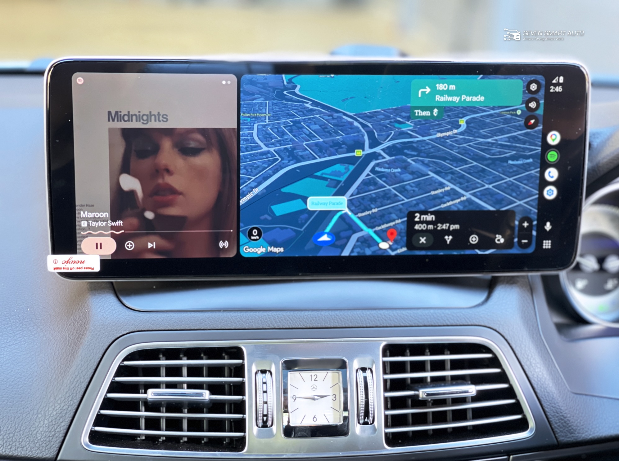 Mercedes-E-W212-11-16-Carplay-Android-Auto-12.8-touch-screen-infotainment