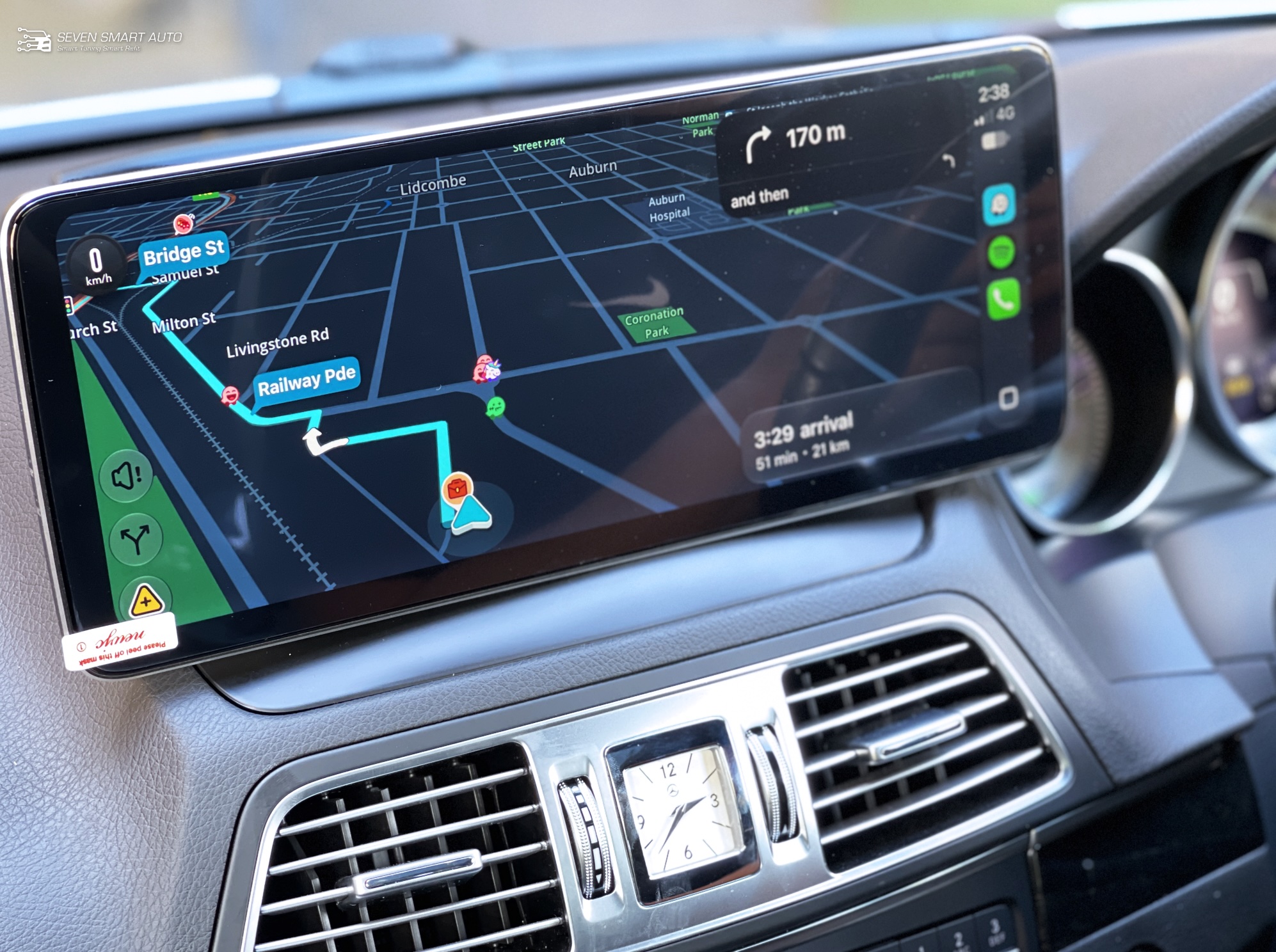 Mercedes-E-W212-11-16-Carplay-Android-Auto-12.8-touch-screen-infotainment