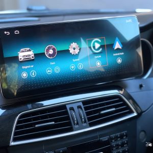 Mercedes C W204 12.8" Touch Screen CarPlay Android Auto Infotainment System | 2011-2014