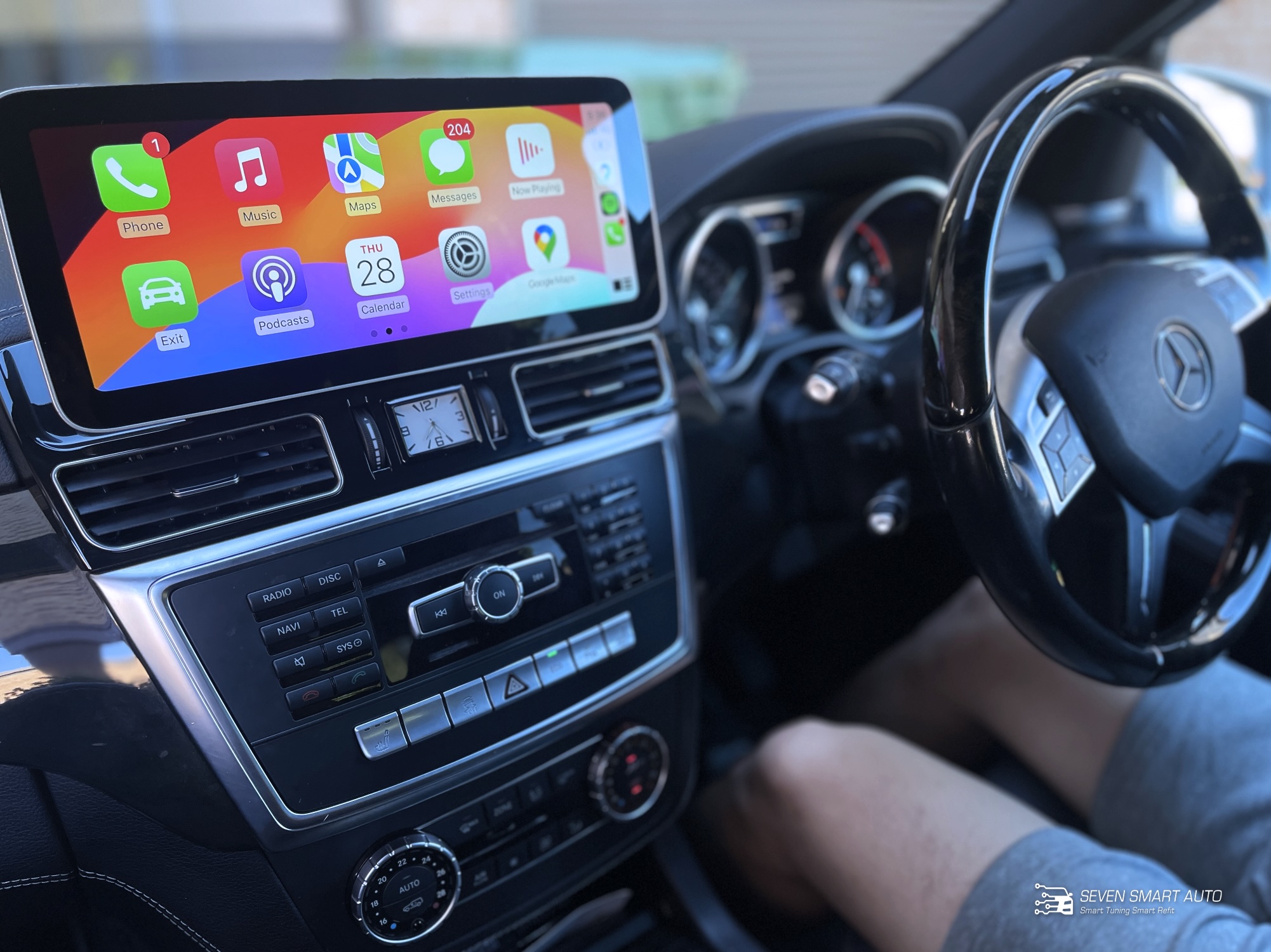 mercedes ML GL 12.8 inch W166/X166 12-15 carplay android auto infotainment