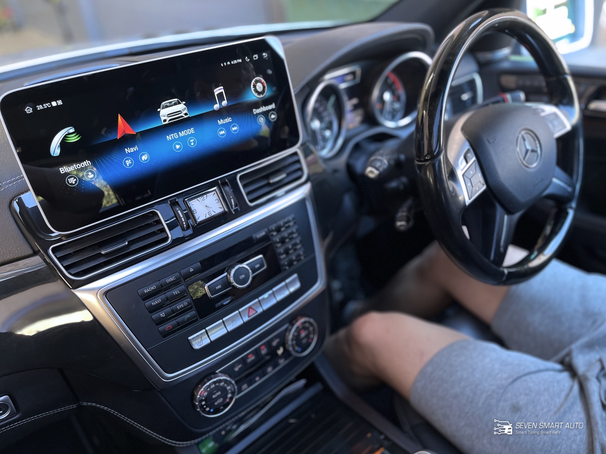 mercedes ML GL 12.8 inch W166/X166 12-15 carplay android auto infotainment