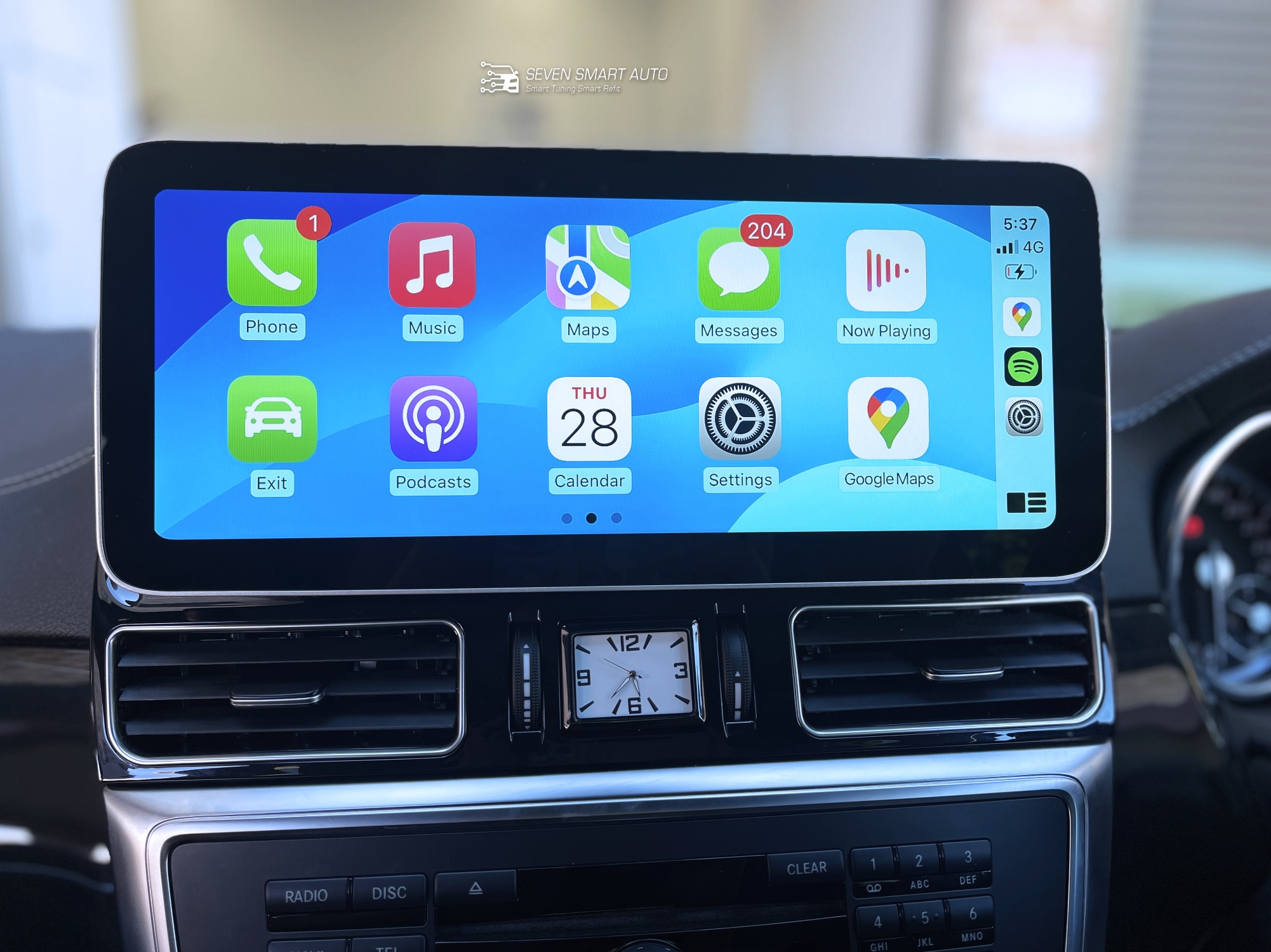 mercedes ML GL 12.8 inch W166/X166 12-15 carplay android auto infotainment