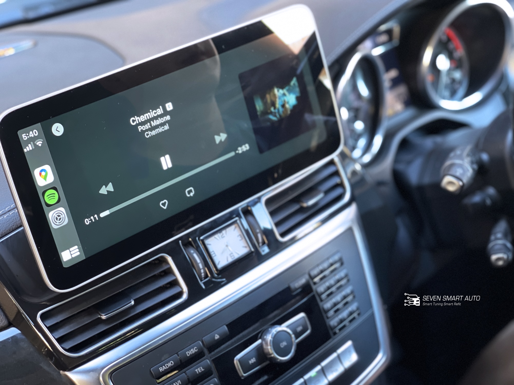 mercedes ML GL 12.8 inch W166/X166 12-15 carplay android auto infotainment