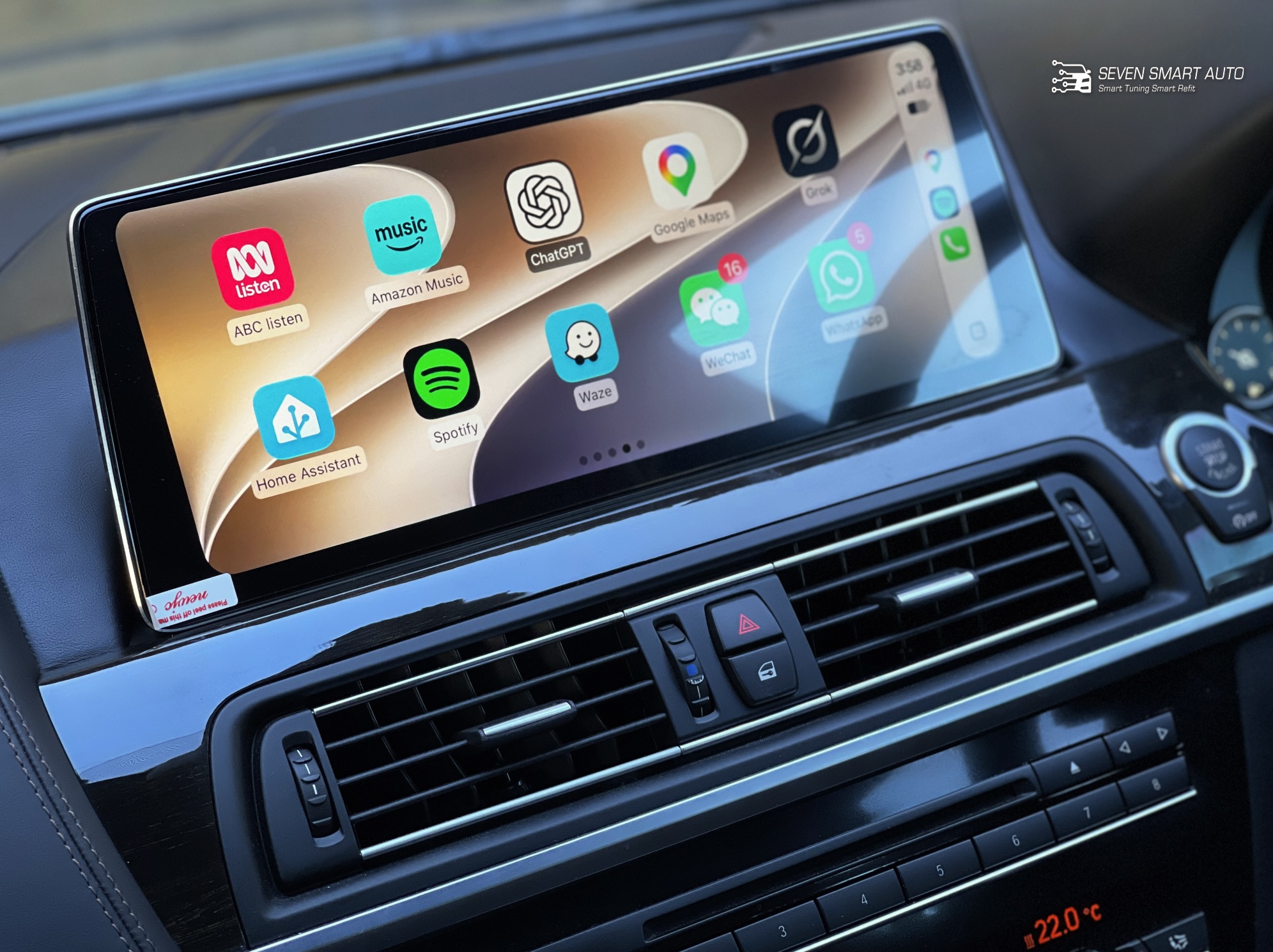 BMW 6 F06 F11 F12 F13 10-18 12.8" Touchscreen carplay android auto infotainment