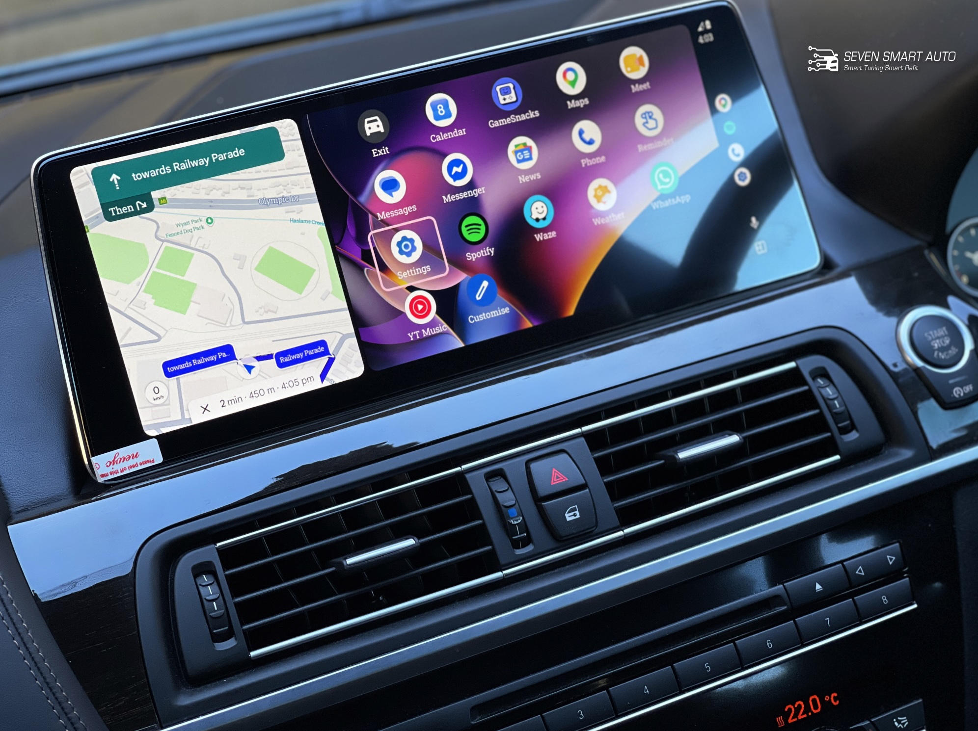 BMW 6 F06 F11 F12 F13 10-18 12.8" Touchscreen carplay android auto infotainment