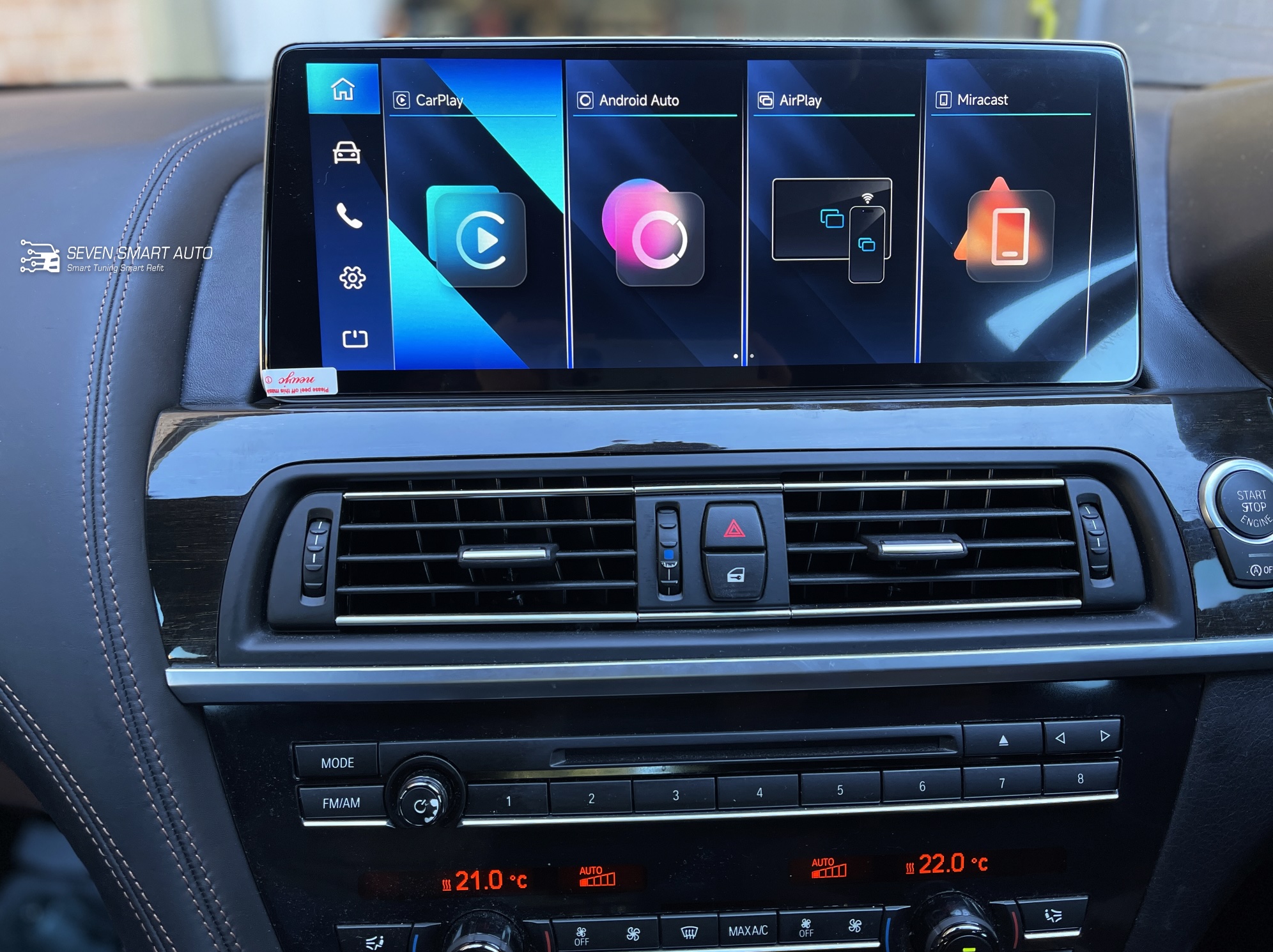 BMW 6 F06 F11 F12 F13 10-18 12.8" Touchscreen carplay android auto infotainment