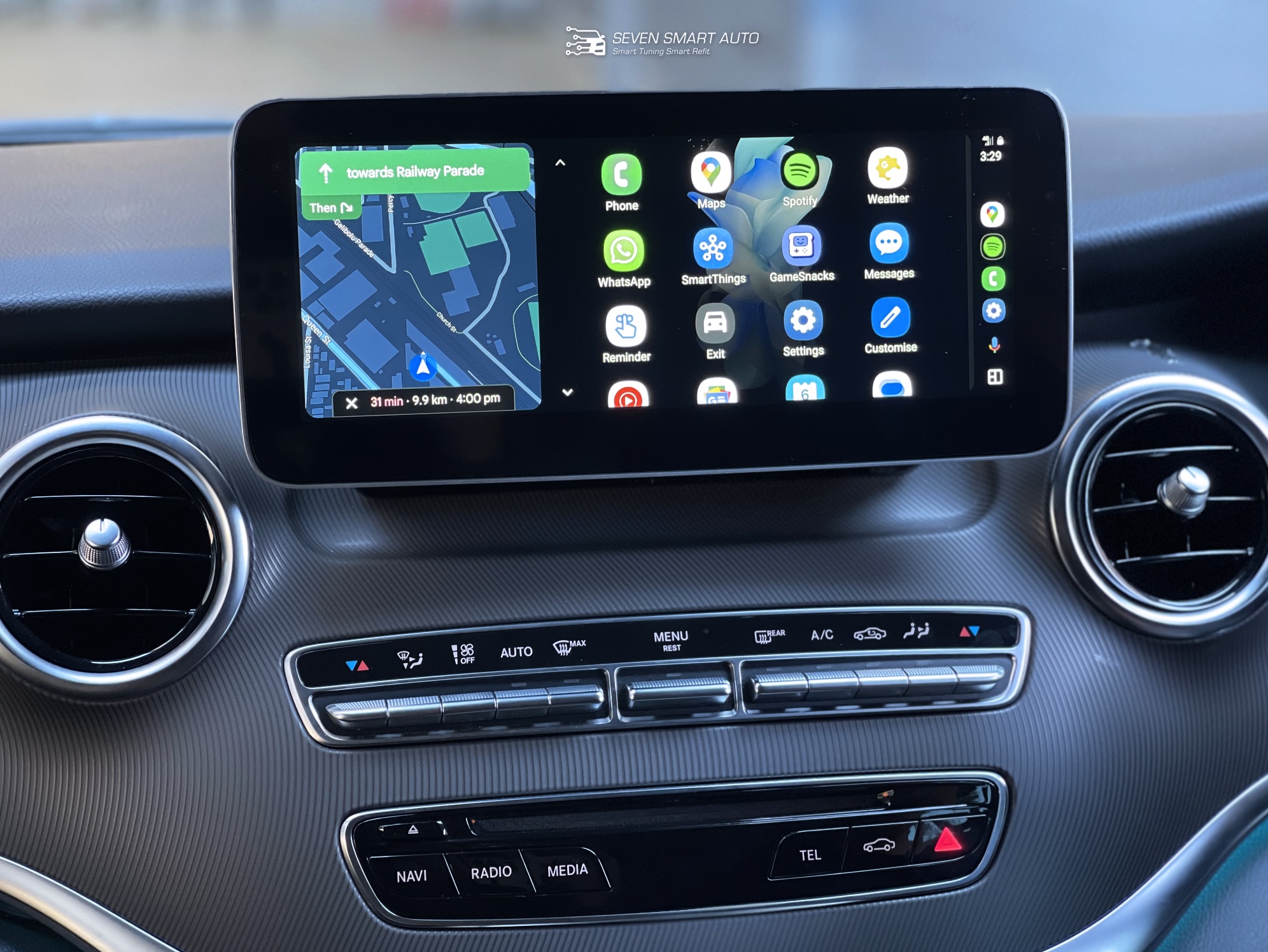 mercedes vito w447 15-20 10.25" touchscreen carplay android auto infotainment