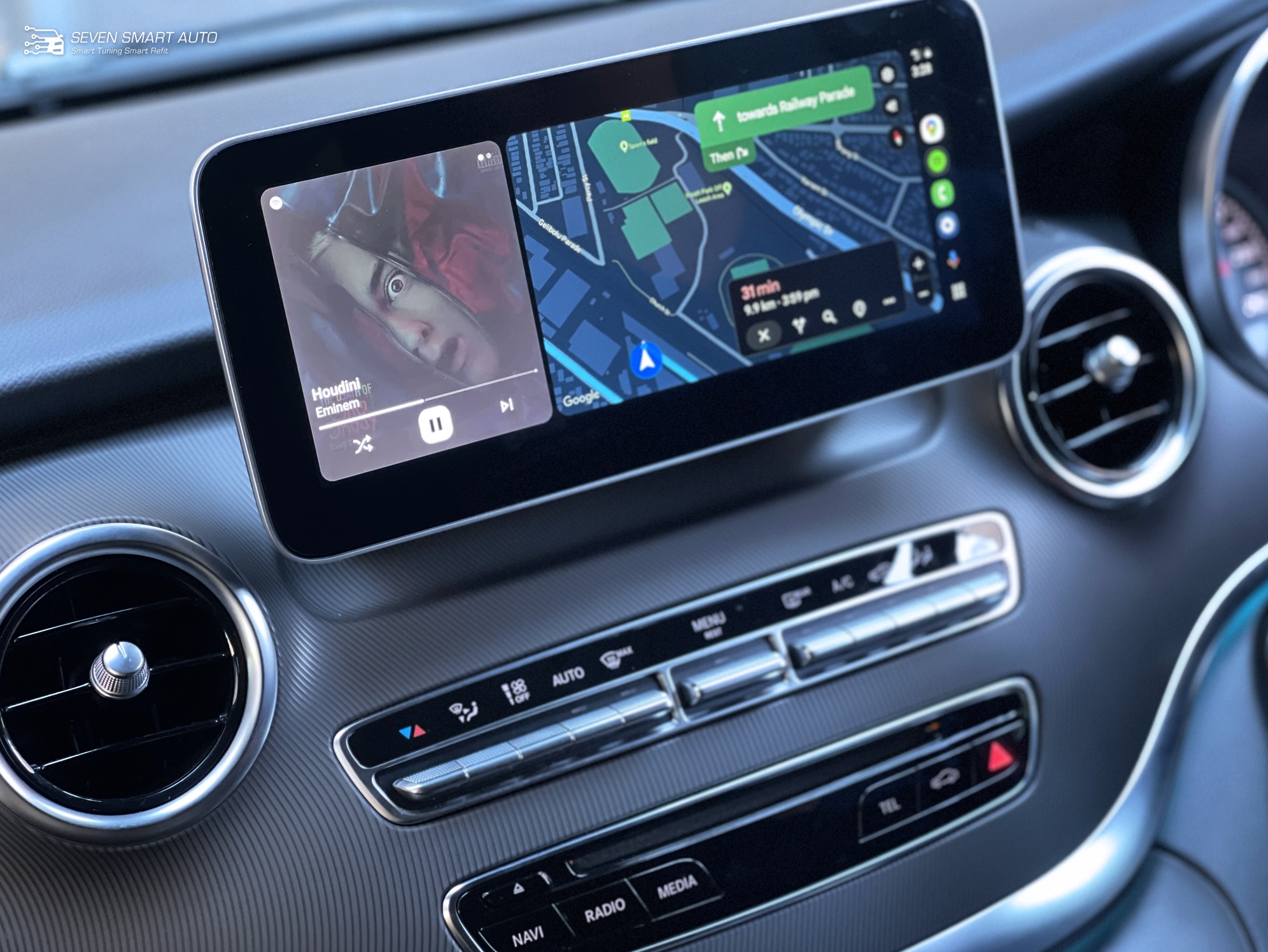 mercedes vito w447 15-20 10.25" touchscreen carplay android auto infotainment