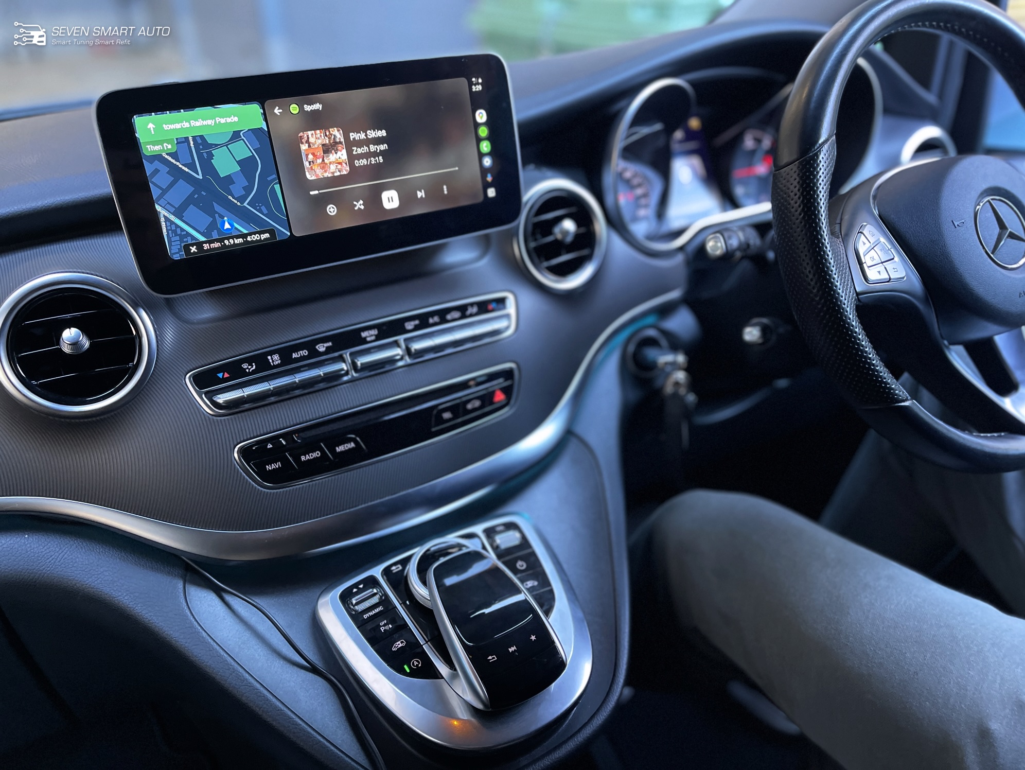 mercedes vito w447 15-20 10.25" touchscreen carplay android auto infotainment