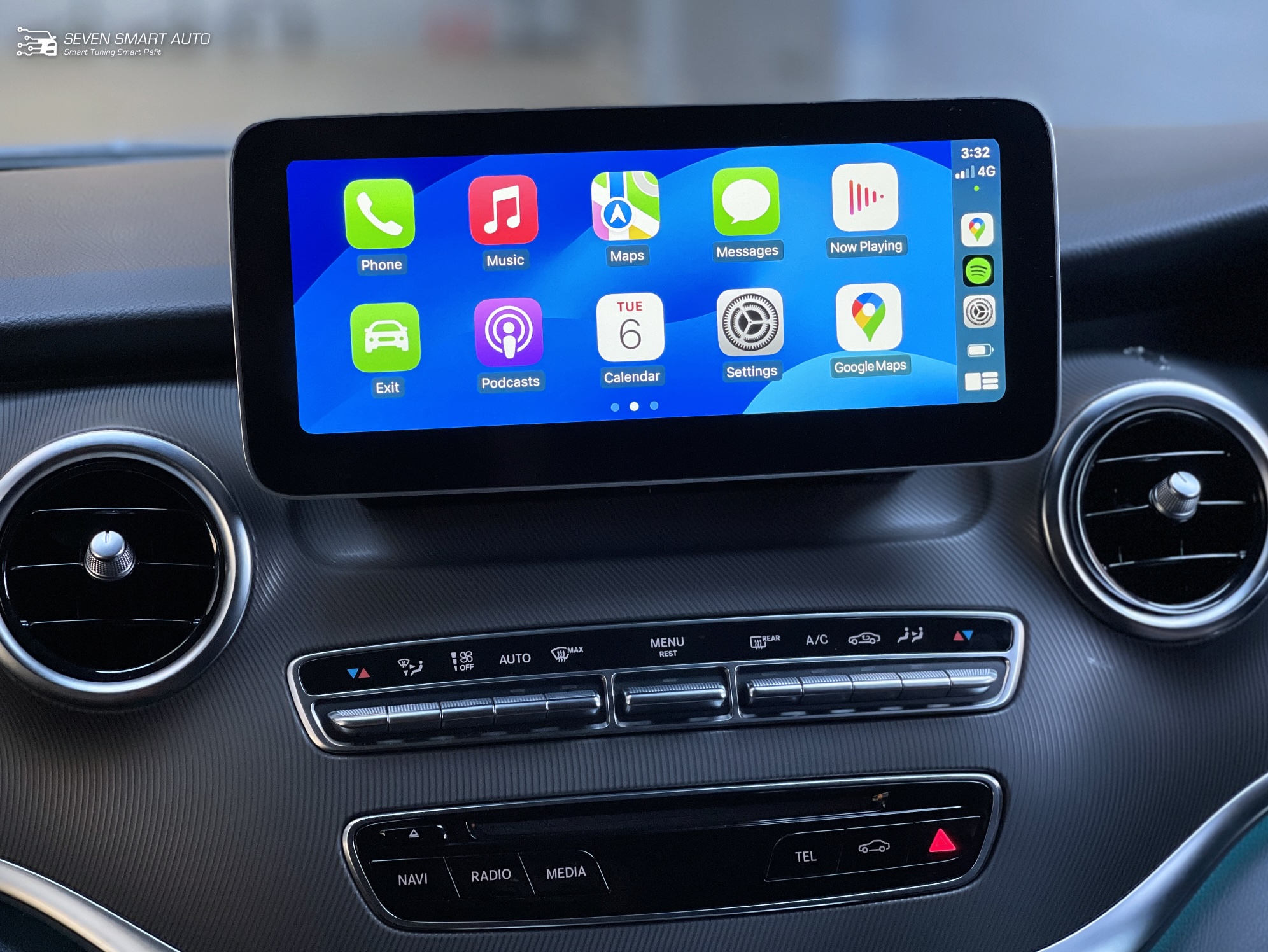 mercedes vito w447 15-20 10.25" touchscreen carplay android auto infotainment